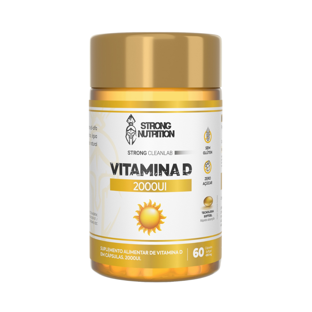 Vitamina D 1000 UI 60 Cápsulas - Imunidade, Saúde Óssea e Muscular