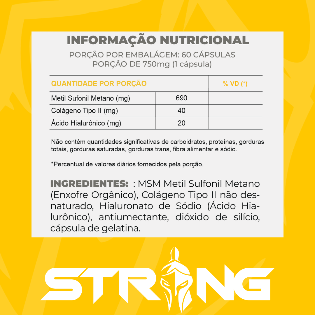 Strong Joint 60 Cápsulas - Saúde e Proteção Articular