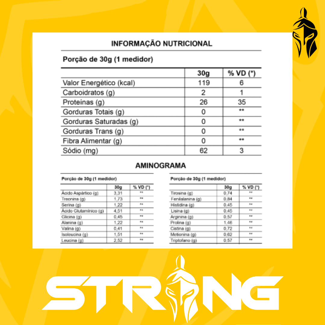 Whey Protein Isolado 900g – Alta Concentração Proteica e Baixo Carboidrato - Strong