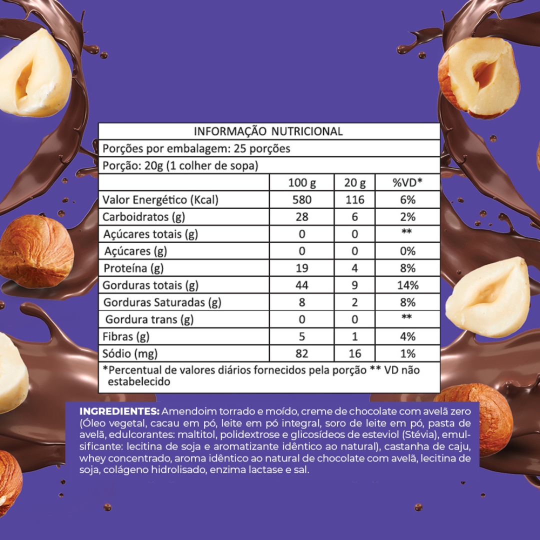 Pasta de Amendoim Gourmet 500g – Fonte de Energia, Sabor e Nutrição Completa