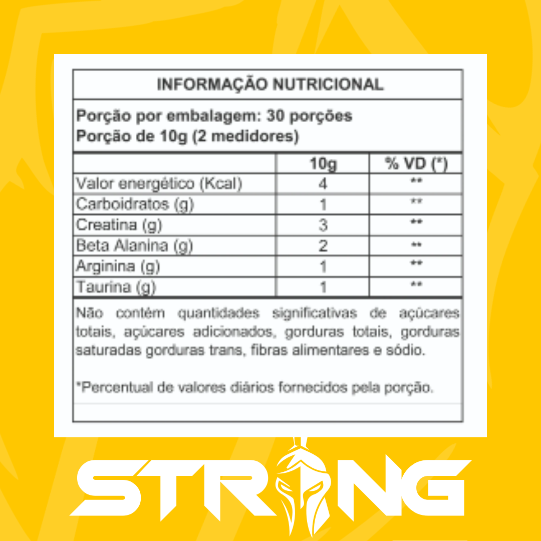 Gladiator Pré-Workout 150g - Pré-Treino Sem Cafeína