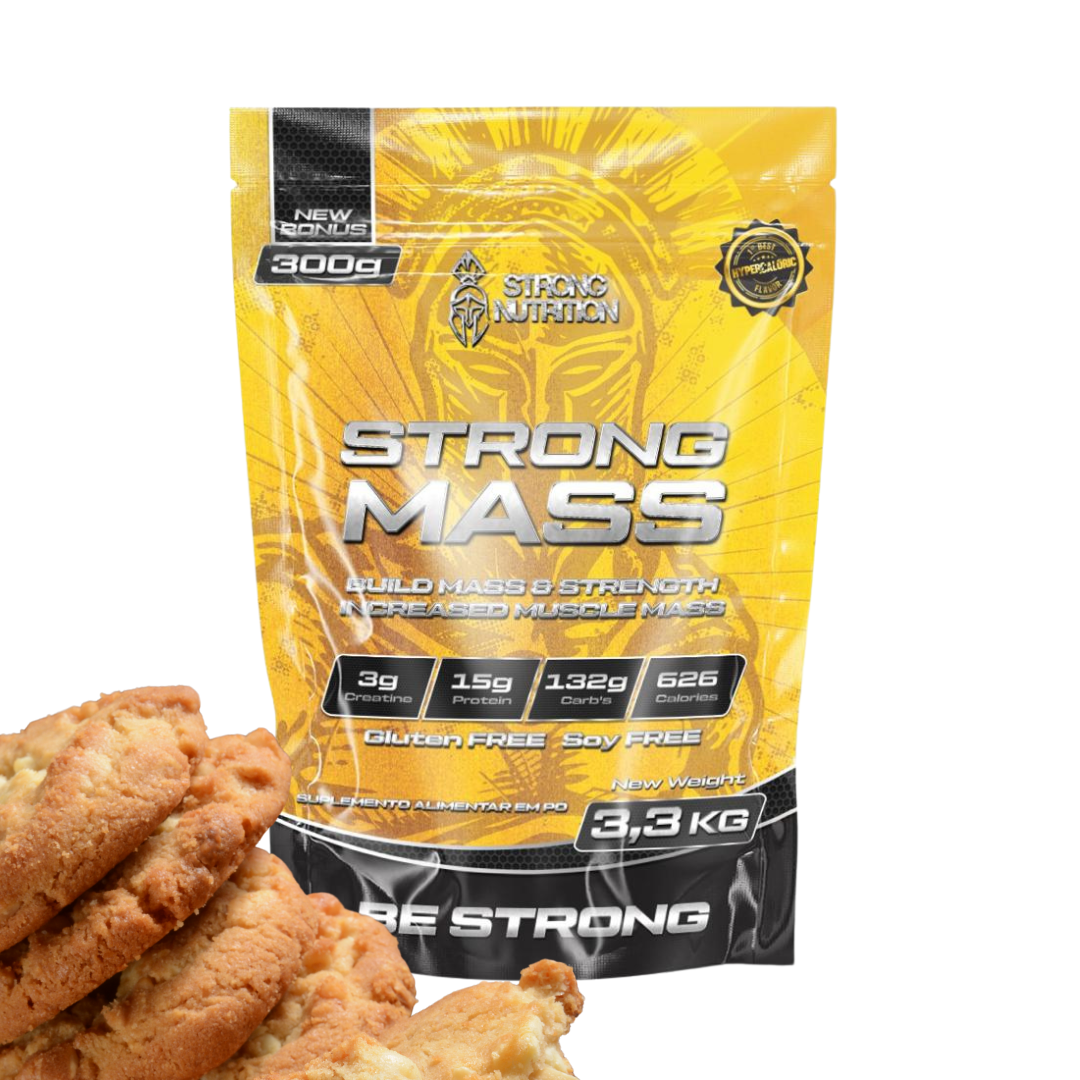 Strong Mass 3,3kg - Hipercalórico para Ganho de Massa e Peso
