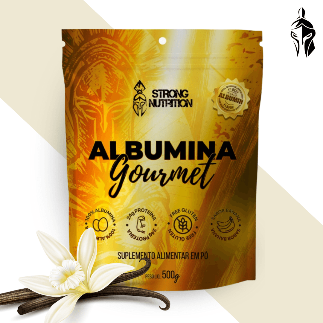 Albumina Gourmet 500g - Proteína Natural da Clara do Ovo - Strong