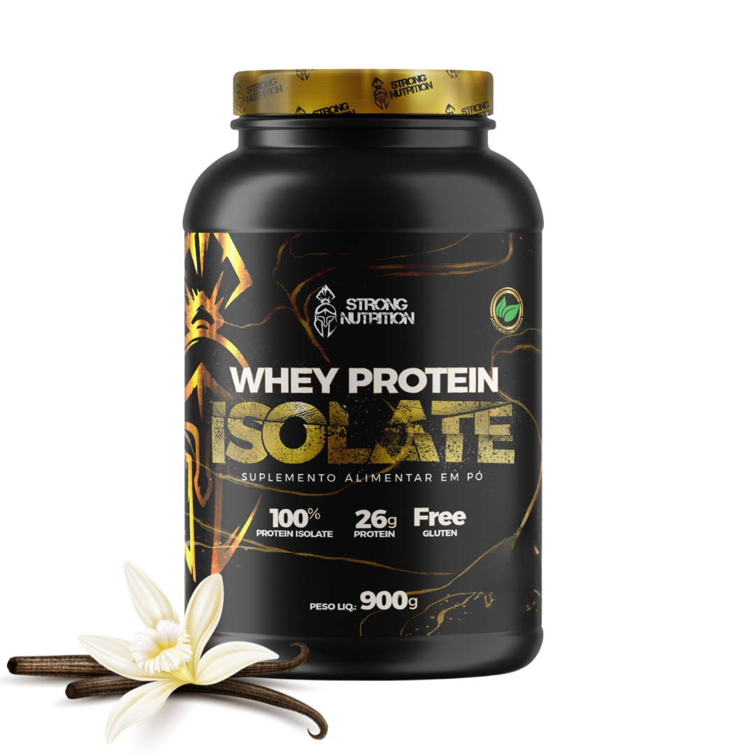 Whey Protein Isolado 900g – Alta Concentração Proteica e Baixo Carboidrato