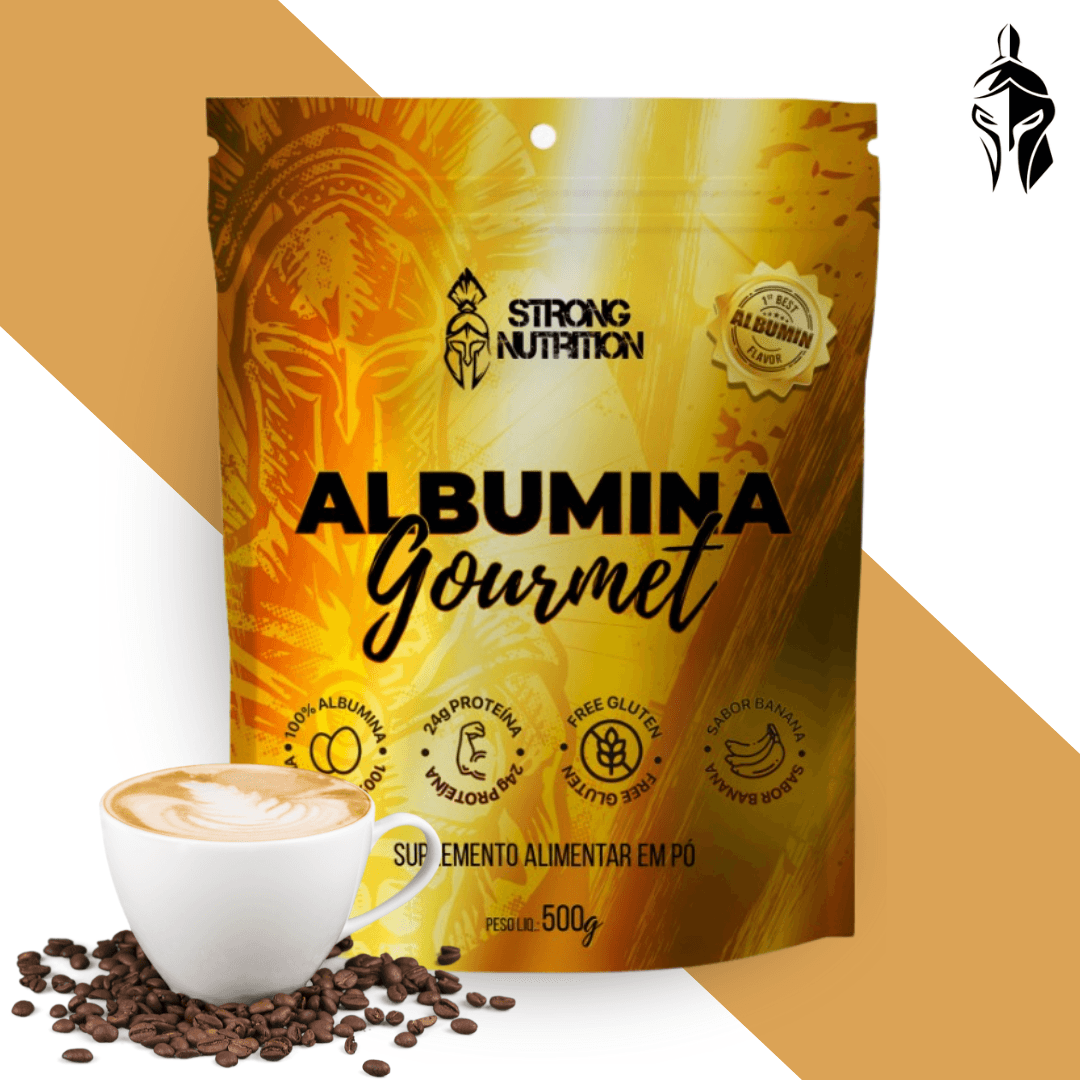 Albumina Gourmet 500g - Proteína Natural da Clara do Ovo - Strong