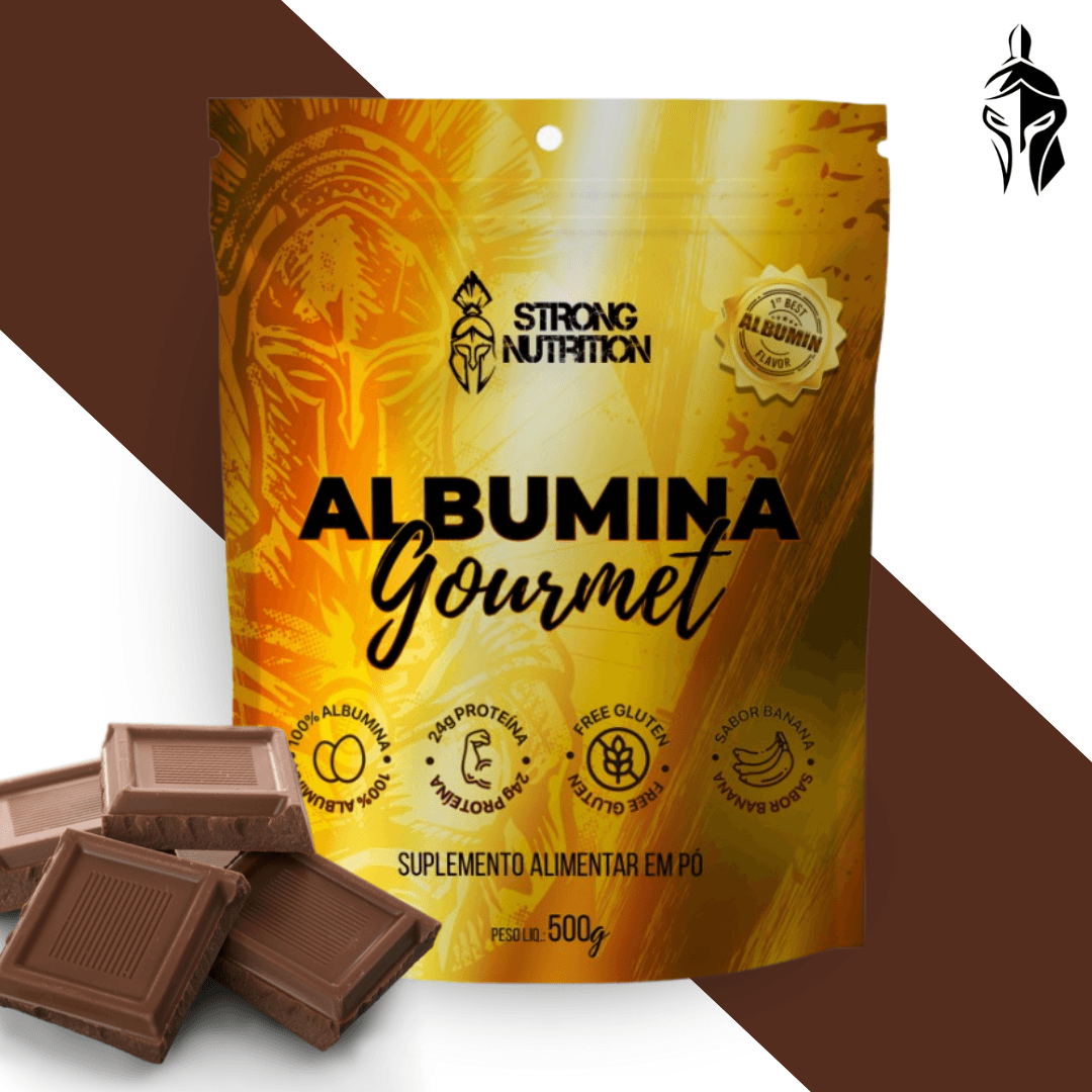 Albumina Gourmet 500g - Proteína Natural da Clara do Ovo - Strong