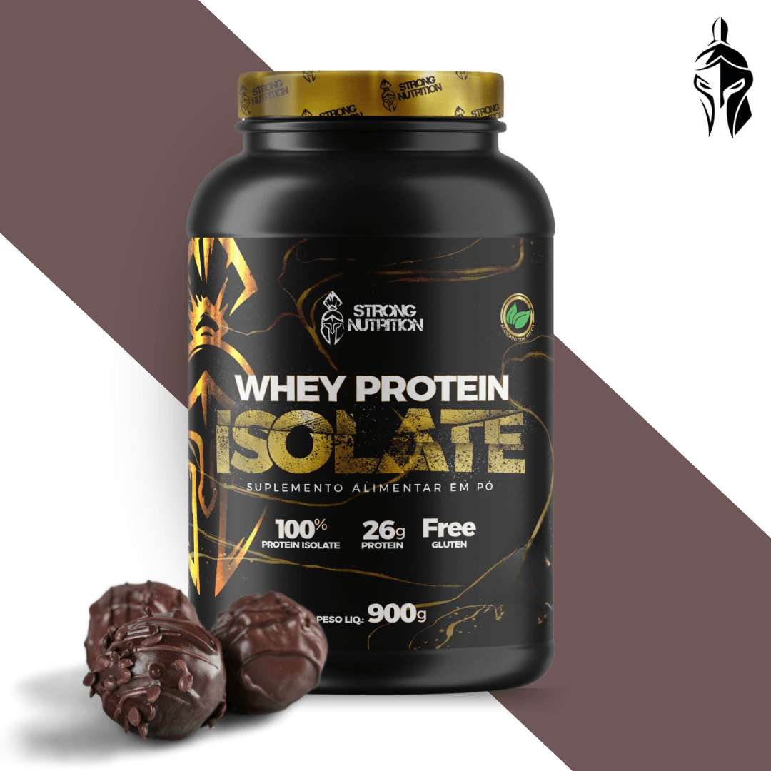 Whey Protein Isolado 900g – Alta Concentração Proteica e Baixo Carboidrato - Strong