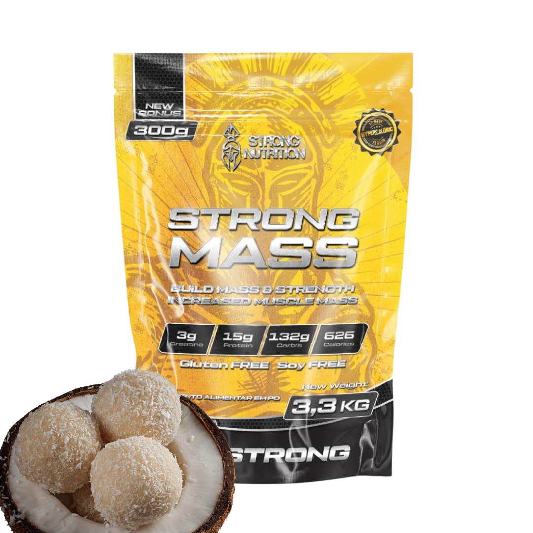 Strong Mass 3,3kg - Hipercalórico para Ganho de Massa e Peso