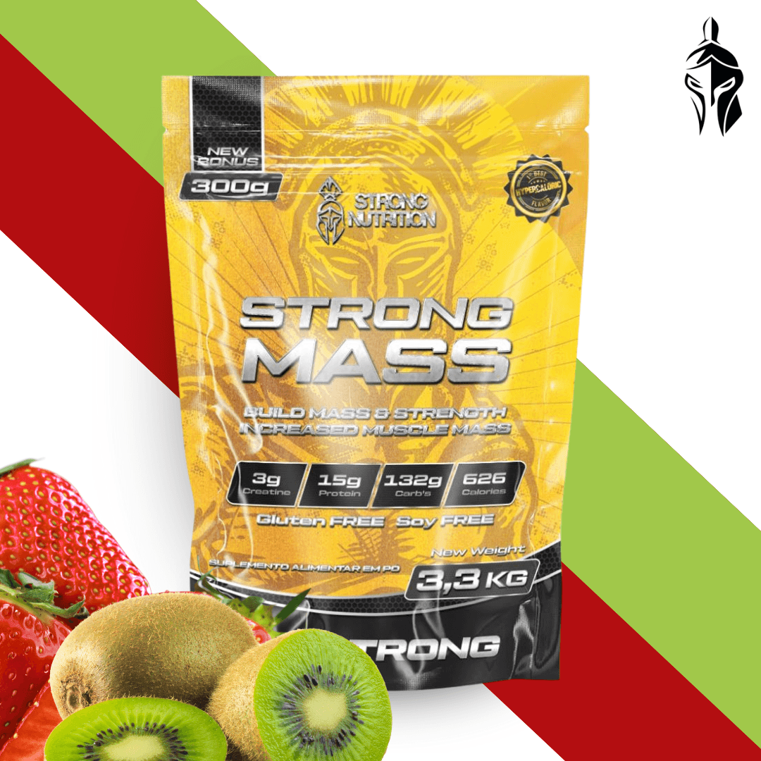 Strong Mass 3,3kg - Hipercalórico para Ganho de Massa e Peso - Strong