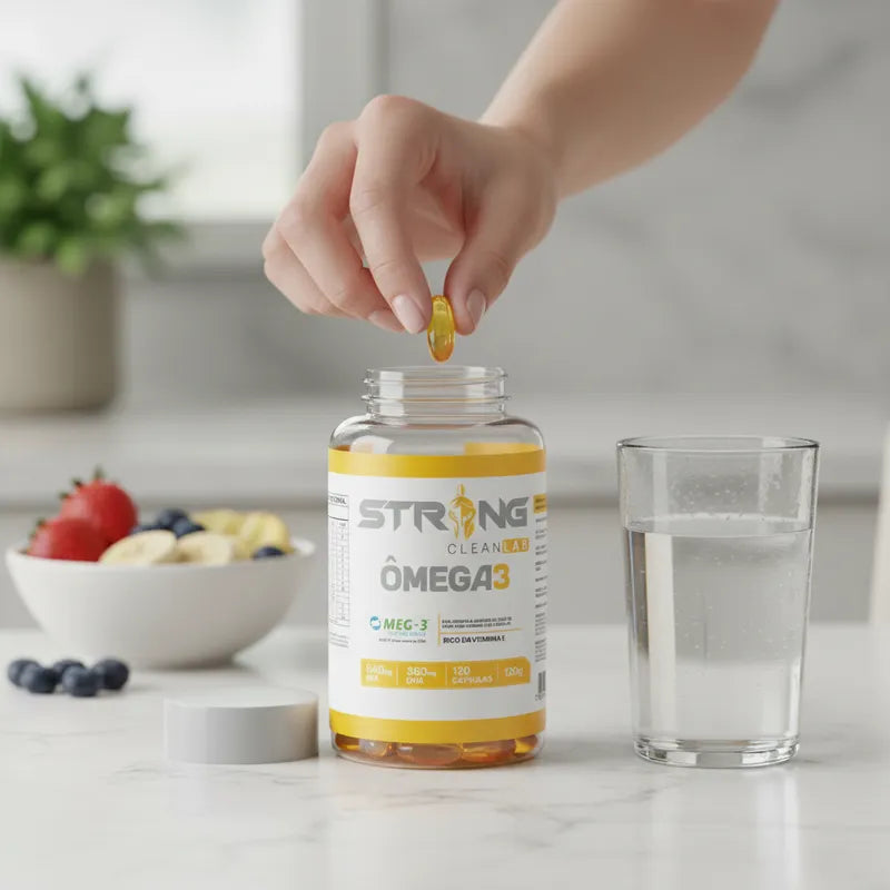 Ômega 3 120 Cápsulas - Saúde Cardiovascular e Antioxidante