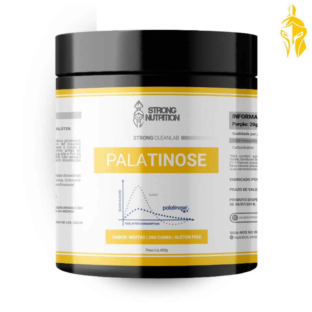 Strong Palatinose 400g - Energia Sustentada e Baixo Índice Glicêmico - Strong