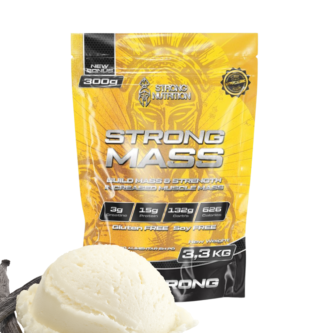 Strong Mass 3,3kg - Hipercalórico para Ganho de Massa e Peso
