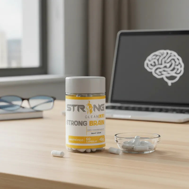 Strong Brain 60 Cápsulas - Foco, Memória e Desempenho Cognitivo