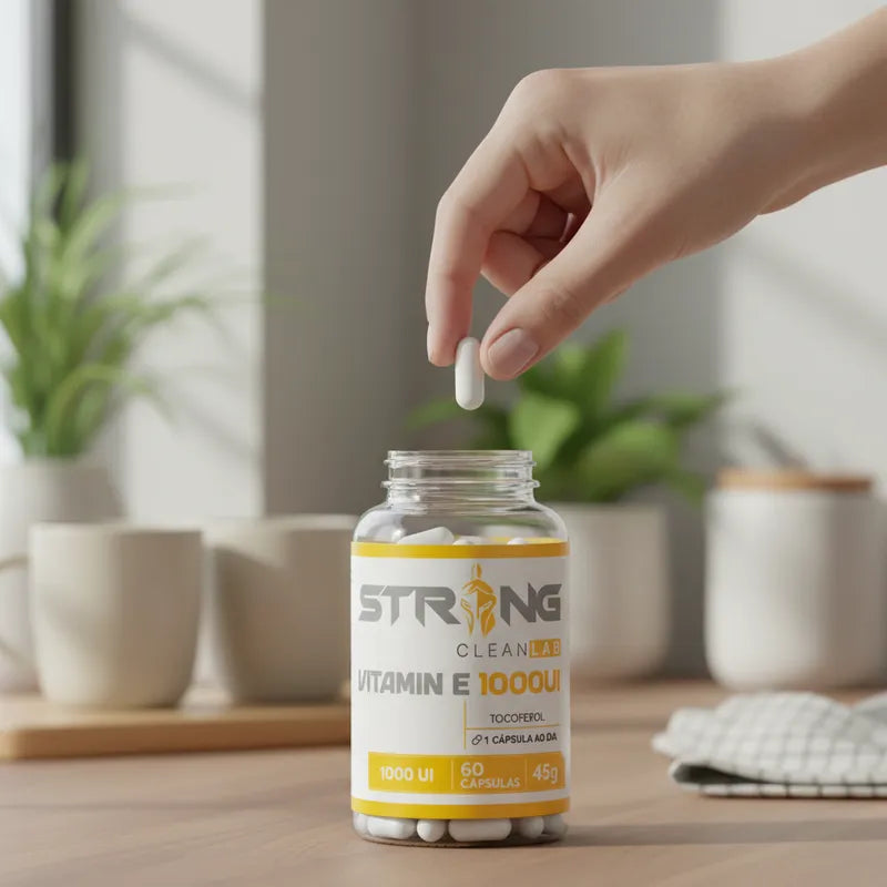 Vitamina E 1000 UI 60 Cápsulas – Antioxidante, Saúde Ocular e Cardiovascular