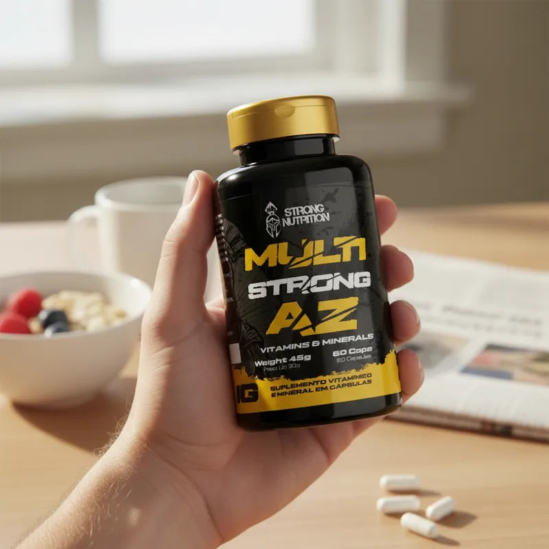 Multi AZ Strong 60 Cápsulas - Multivitamínico Completo para Saúde e Bem-estar