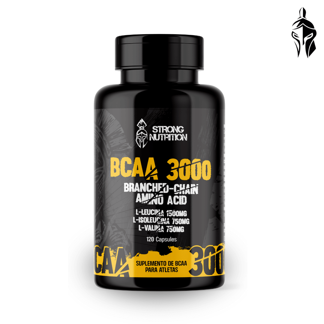 BCAA 3000 120 Cápsulas - Recuperação e Crescimento Muscular - Strong