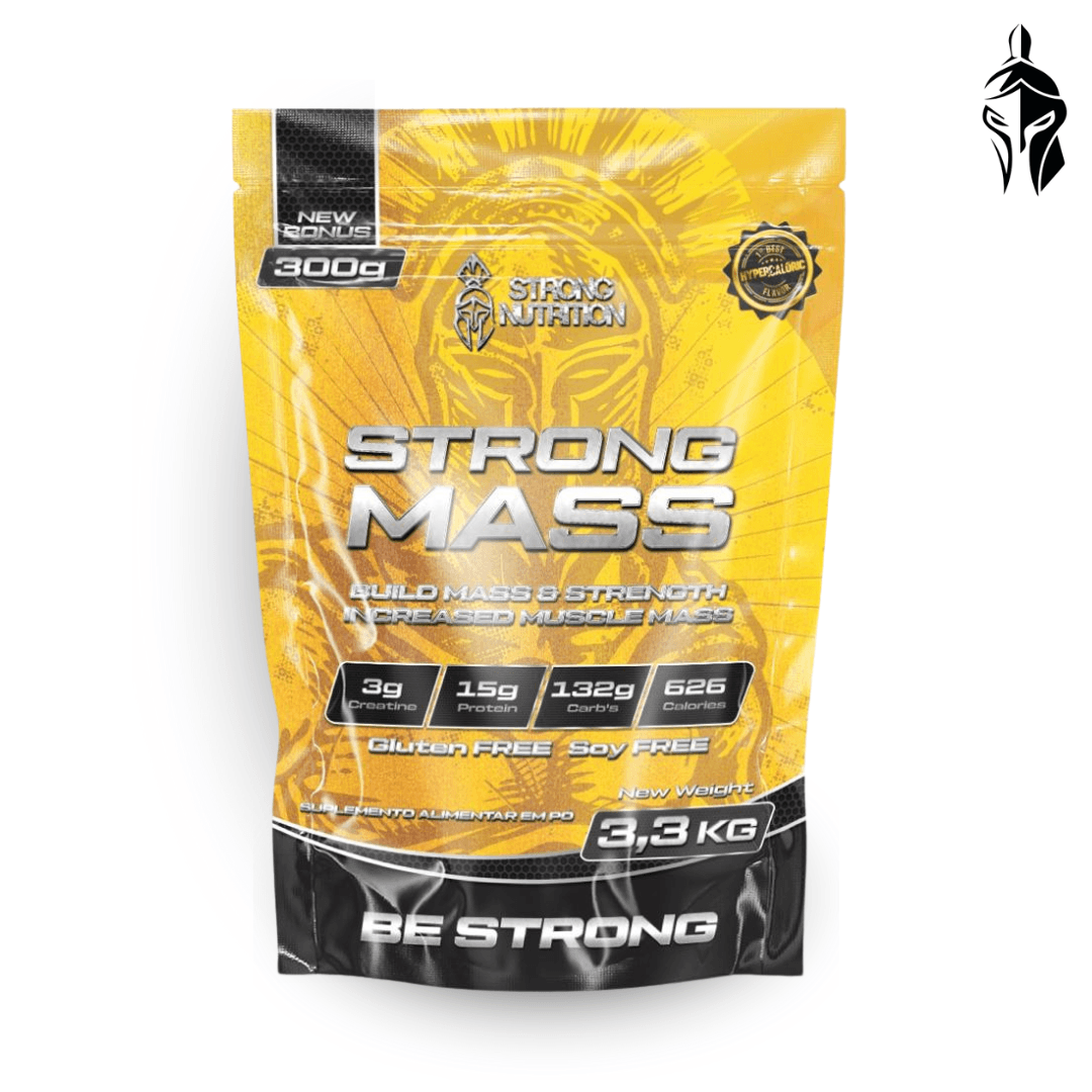 Strong Mass 3,3kg - Hipercalórico para Ganho de Massa e Peso - Strong