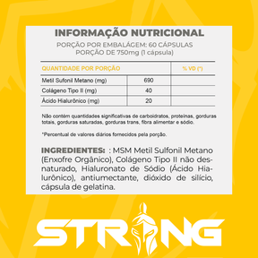 Strong Joint 60 Cápsulas - Saúde e Proteção Articular