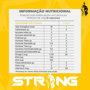 Ômega 3 - Saúde Cardiovascular e Antioxidante - Strong