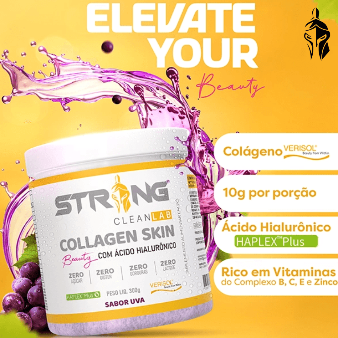 Collagen Skin Beauty CleanLab 300g - Pele Firme e Hidratada - Strong