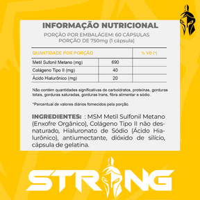 Strong Joint 60 Cápsulas - Saúde e Proteção Articular - Strong