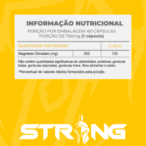 Strong MAG Magnésio Dimalato 60 Cápsulas - Saúde Articular e Bem-Estar