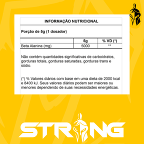 Beta Strong 150g - Beta Alanina para Força e Resistência - Strong