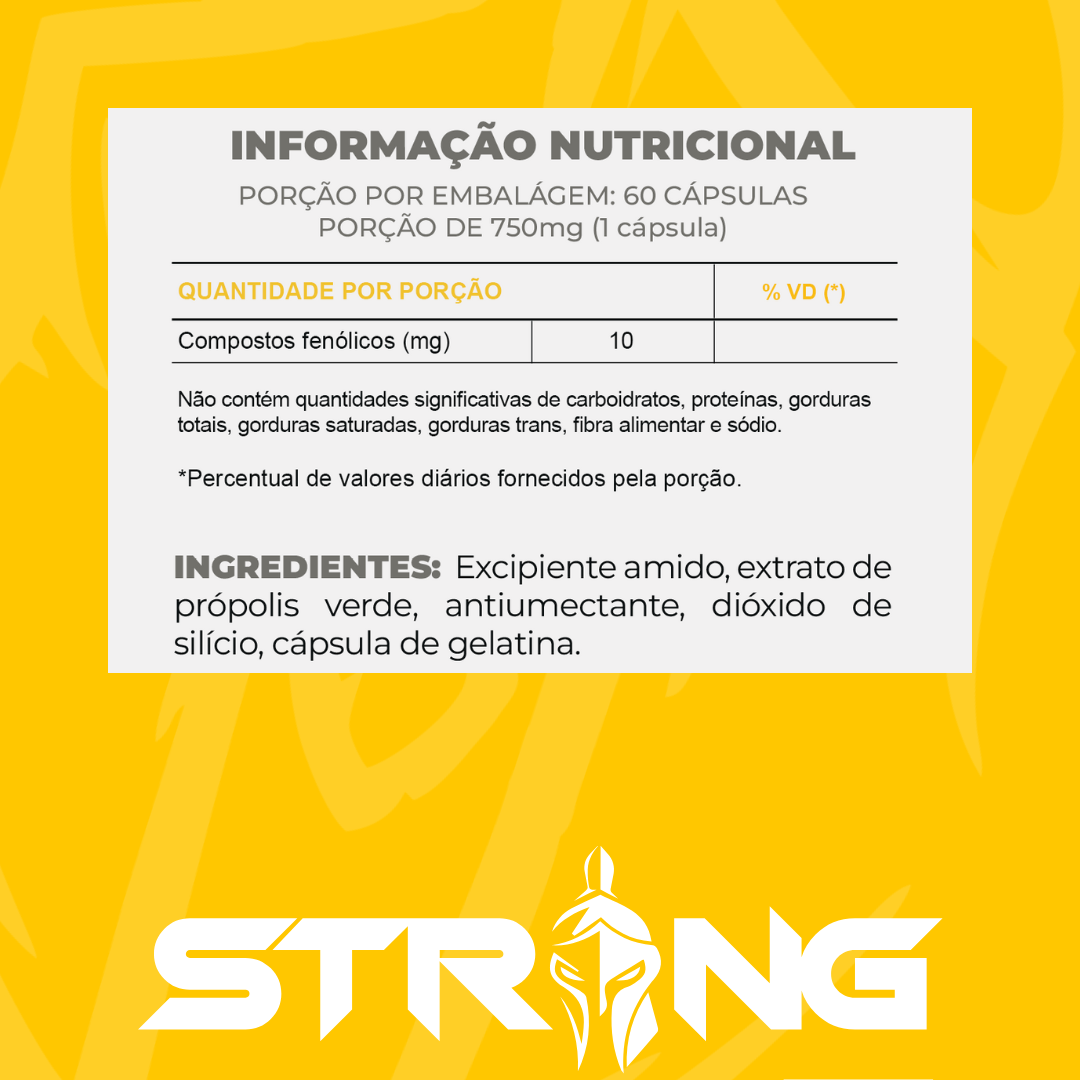 Própolis Verde 60 Cápsulas - Fortaleça o Sistema Imunológico