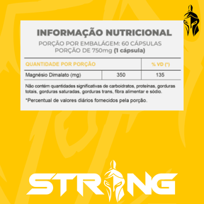 Strong MAG Magnésio Dimalato 60 Cápsulas - Saúde Articular e Bem-Estar