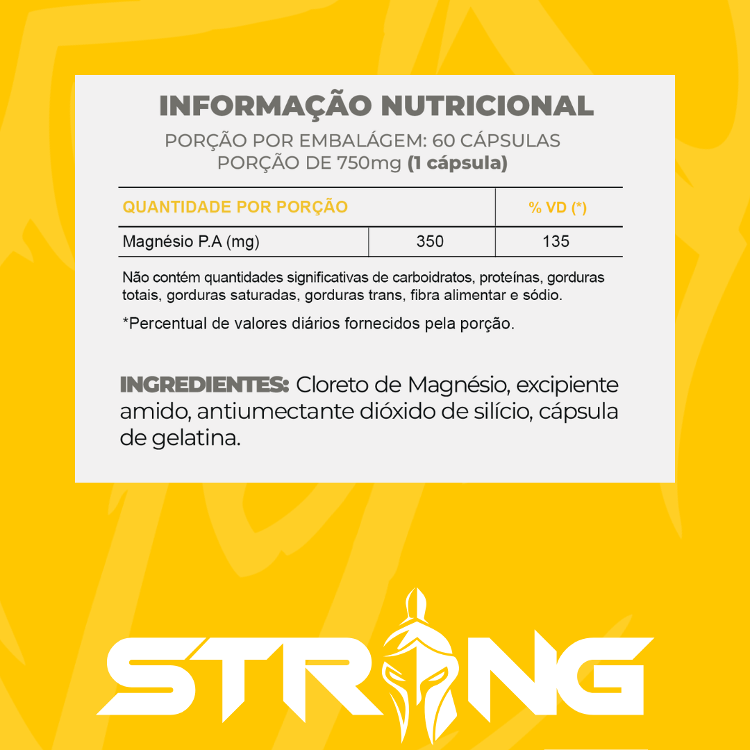 Strong MAG P.A 60 Cápsulas - Benefícios do Magnésio para Articulações e Mobilidade