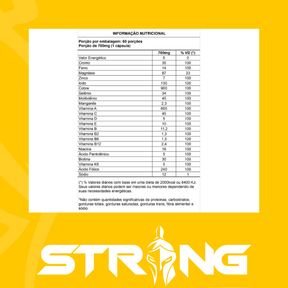 Multi AZ Strong 60 Cápsulas - Multivitamínico Completo para Saúde e Bem-estar