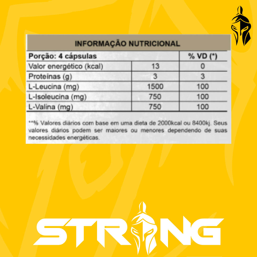 BCAA 3000 120 Cápsulas - Recuperação e Crescimento Muscular