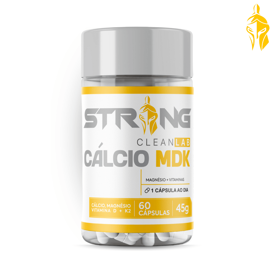 Cálcio MDK 60 Cápsulas - Saúde Óssea e Absorção Otimizada - Strong