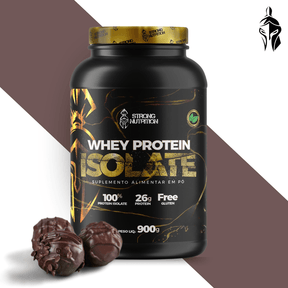 Whey Protein Isolado 900g – Alta Concentração Proteica e Baixo Carboidrato - Strong