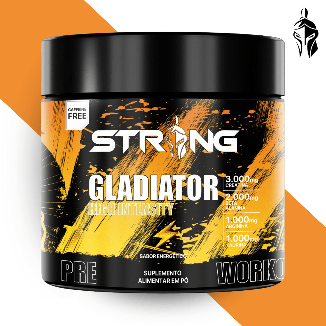 Gladiator Pré-Workout 150g - Pré-Treino Sem Cafeína - Strong