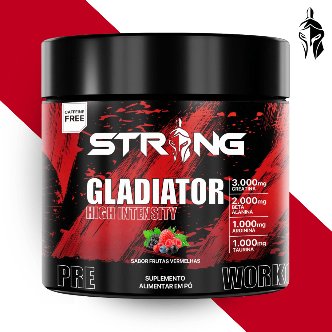 Gladiator Pré-Workout 150g - Pré-Treino Sem Cafeína - Strong