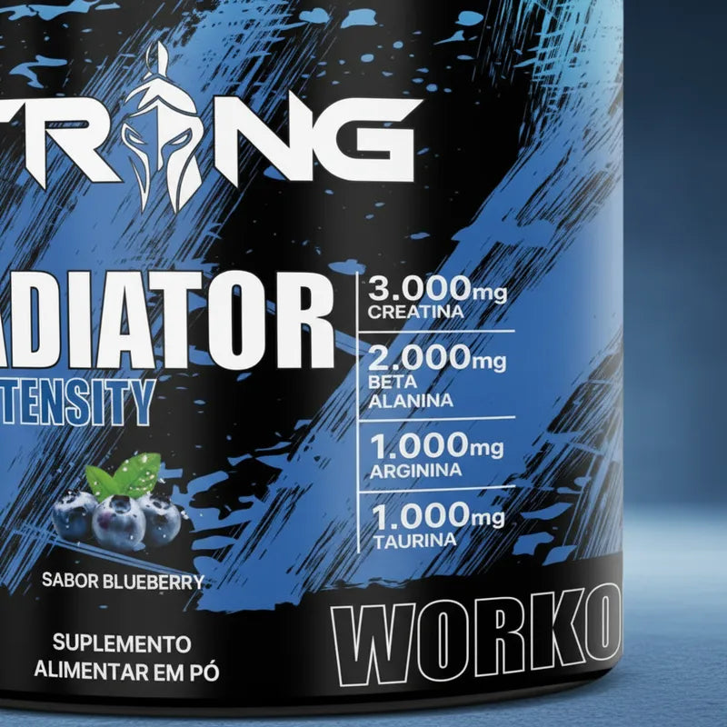 Gladiator Pré-Workout 300g - Pré-Treino Sem Cafeína