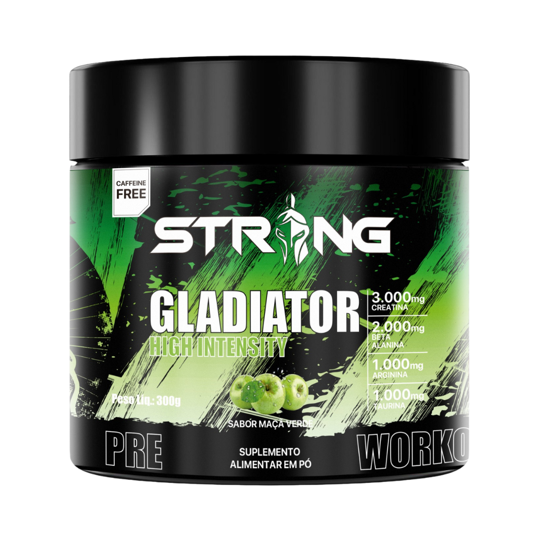Gladiator Pré-Workout 300g - Pré-Treino Sem Cafeína