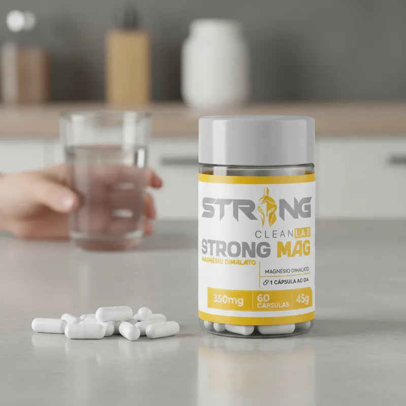 Strong MAG Magnésio Dimalato 60 Cápsulas - Saúde Articular e Bem-Estar