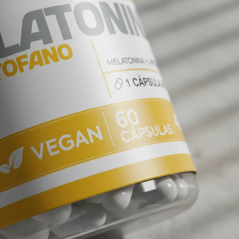 Melatonina + L-Triptofano 60 Cápsulas - Sono Profundo e Bem-Estar