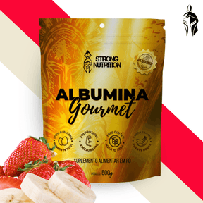 Albumina Gourmet 500g - Proteína Natural da Clara do Ovo - Strong