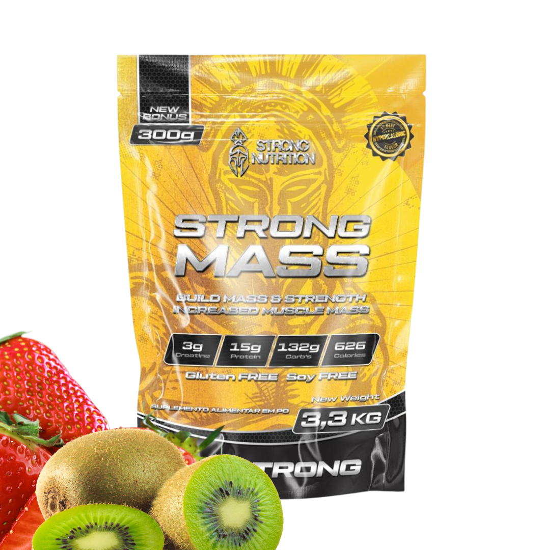 Strong Mass 3,3kg - Hipercalórico para Ganho de Massa e Peso