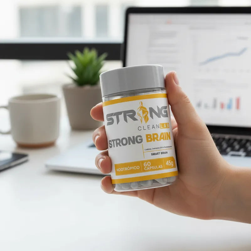 Strong Brain 60 Cápsulas - Foco, Memória e Desempenho Cognitivo