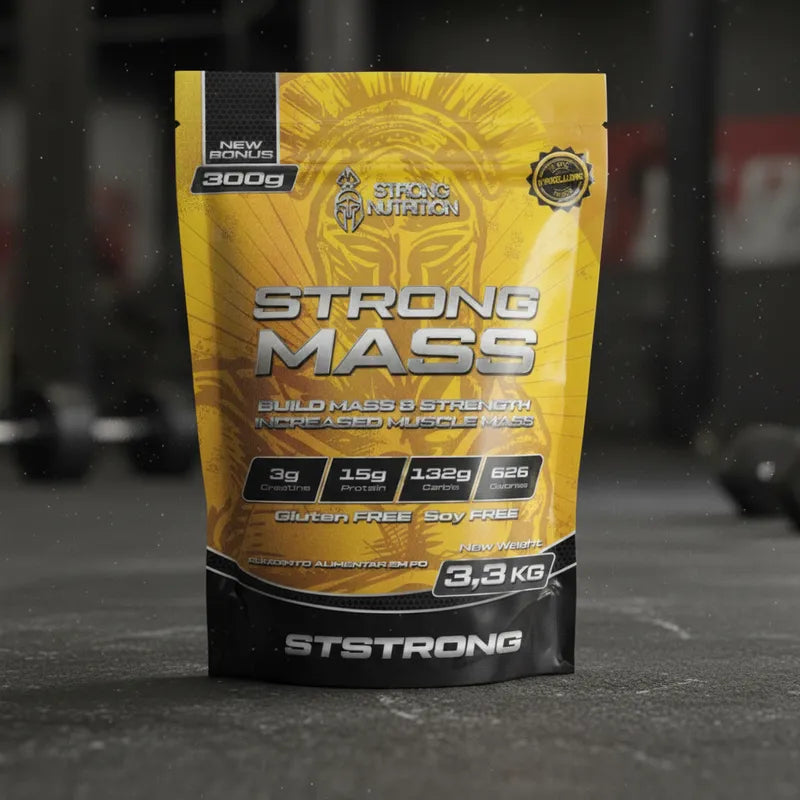 Strong Mass 3,3kg - Hipercalórico para Ganho de Massa e Peso