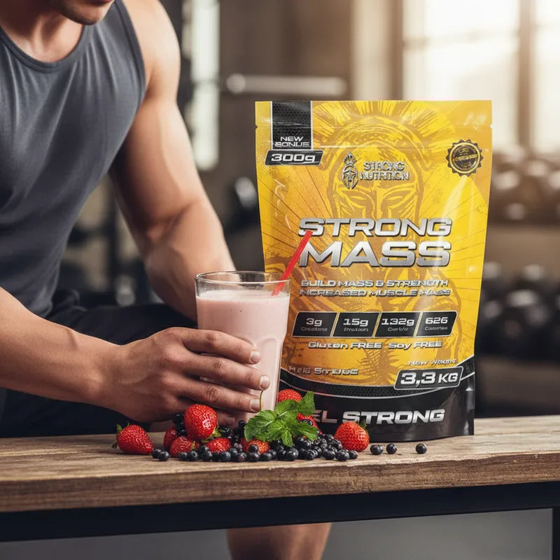 Strong Mass 3,3kg - Hipercalórico para Ganho de Massa e Peso