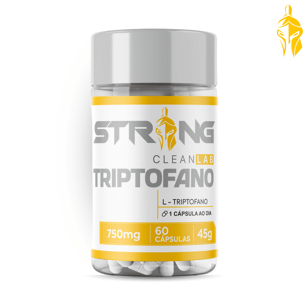 Strong Triptofano 60 Cápsulas - Equilíbrio Emocional, Melhora do Sono e Saúde Mental - Strong