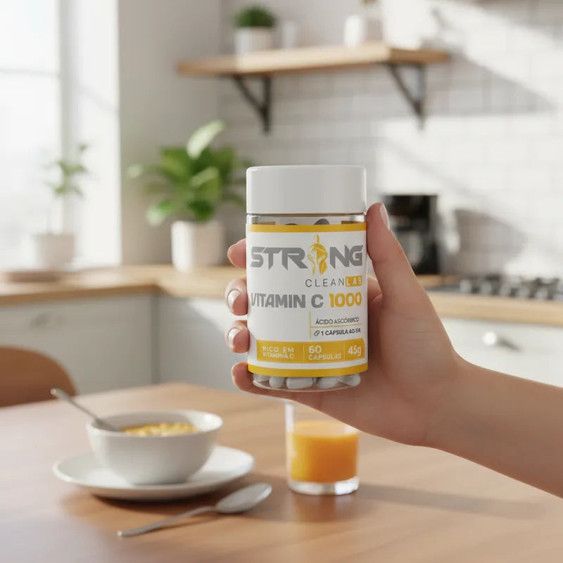 Vitamina C 60 Cápsulas - Antioxidante, Imunidade e Energia