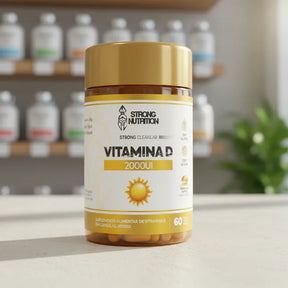 Vitamina D 1000 UI 60 Cápsulas - Imunidade, Saúde Óssea e Muscular