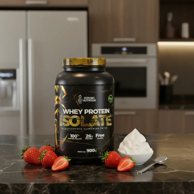 Whey Protein Isolado 900g – Alta Concentração Proteica e Baixo Carboidrato