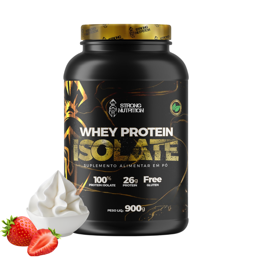 Whey Protein Isolado 900g – Alta Concentração Proteica e Baixo Carboidrato